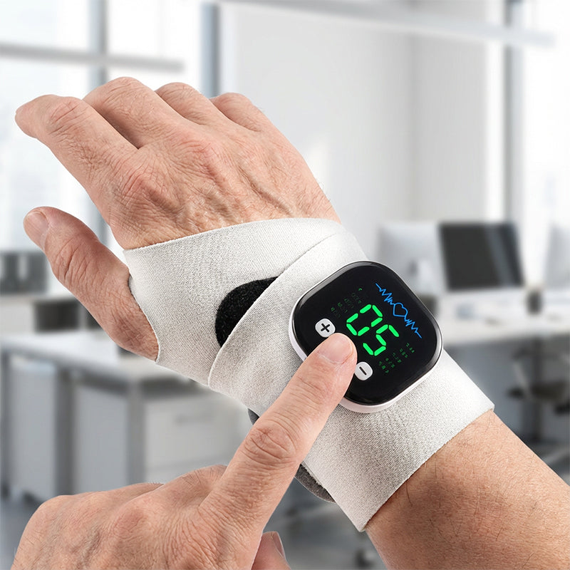 Wrist Massage Device - Adjustable Intensity - Breathable Support - FlexPulse | elesira