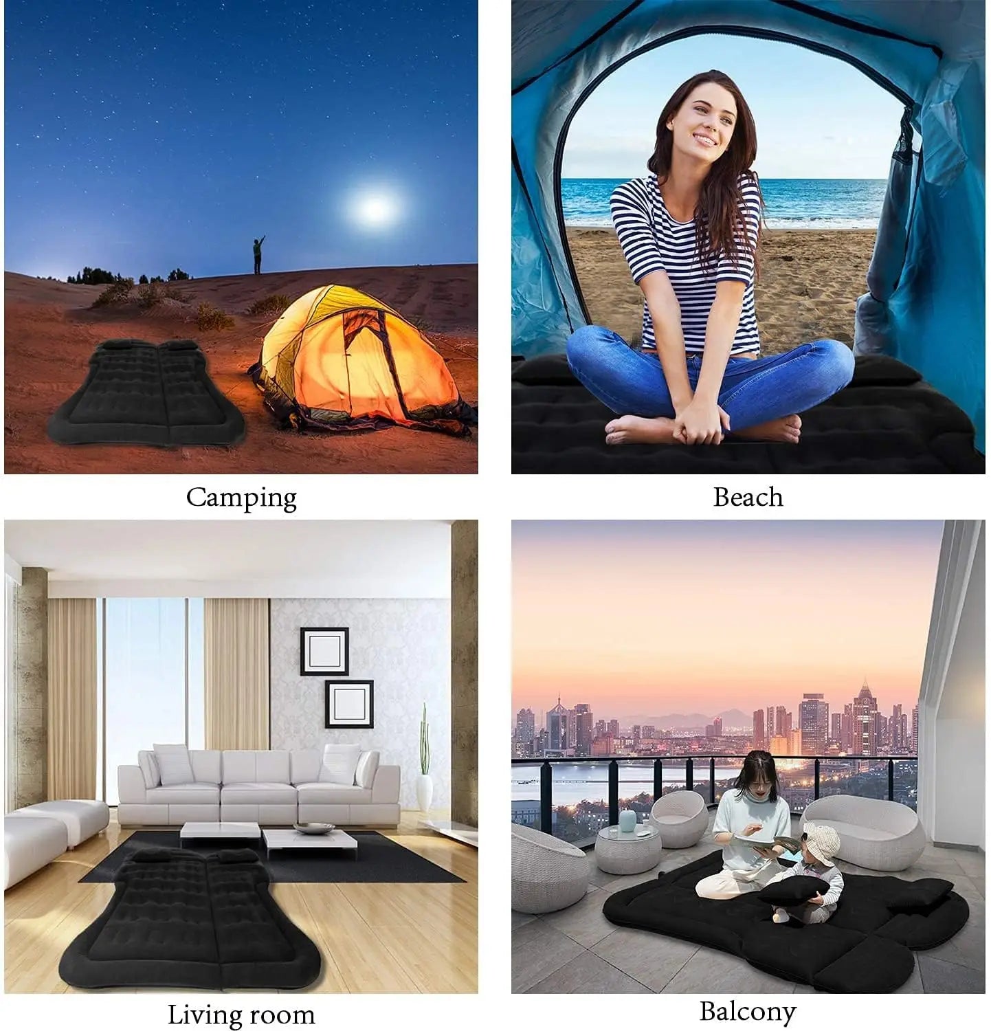 مرتبة سيارة قابلة للطي ComfortNest للسفر والاستخدام في الهواء الطلق - إليسيرا