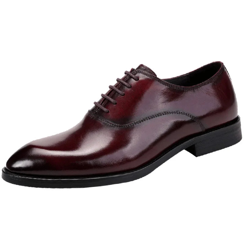 Sophisticated Faux Leather Oxfords for Men's Formal Wear | elesira