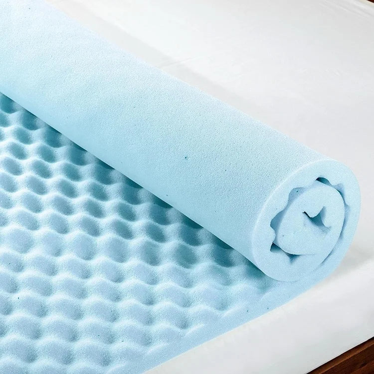 Topper Comfort Rest z paměťové pěny s gelovou vrstvou pro úlevu od tlaku a pohodlný spánek – Elesira