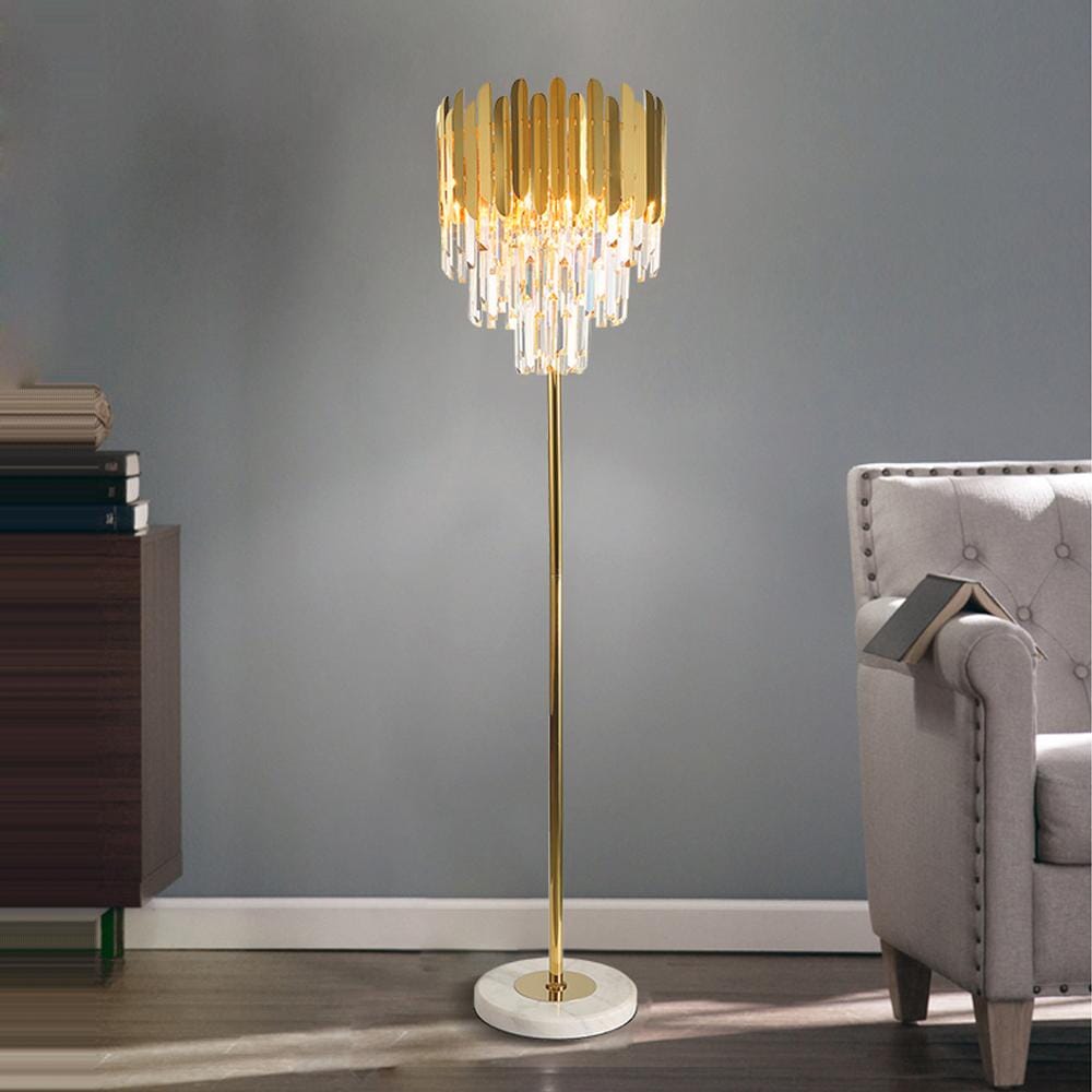 Křišťálová podlahová a stolní lampa Ivy | elesira