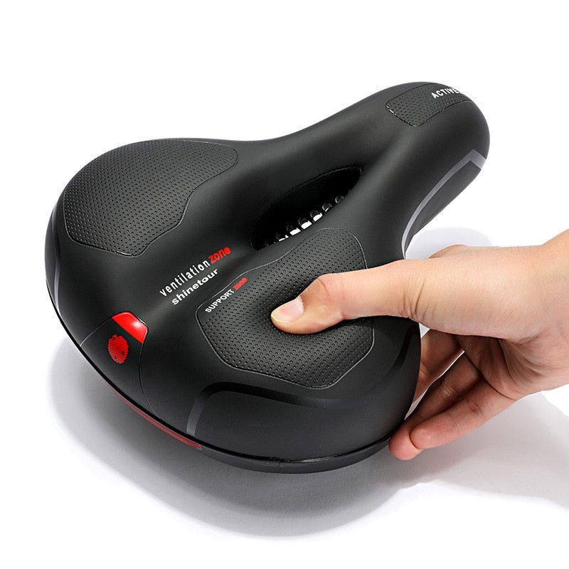 Belüfteter Fahrradsattel mit Stoßdämpfung und ergonomischem Design | elesira