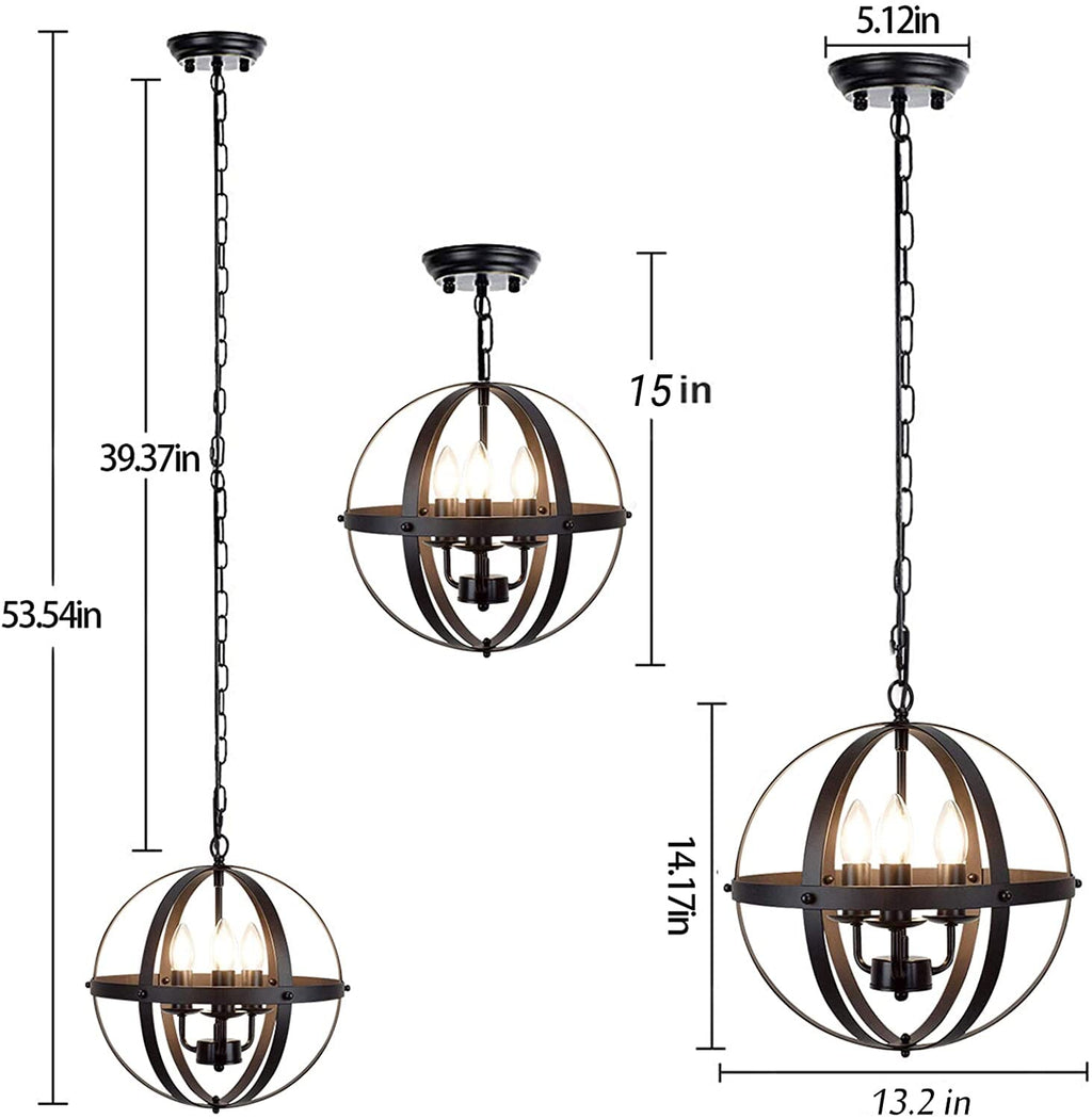 Bishop Retro Chandelier | elesira