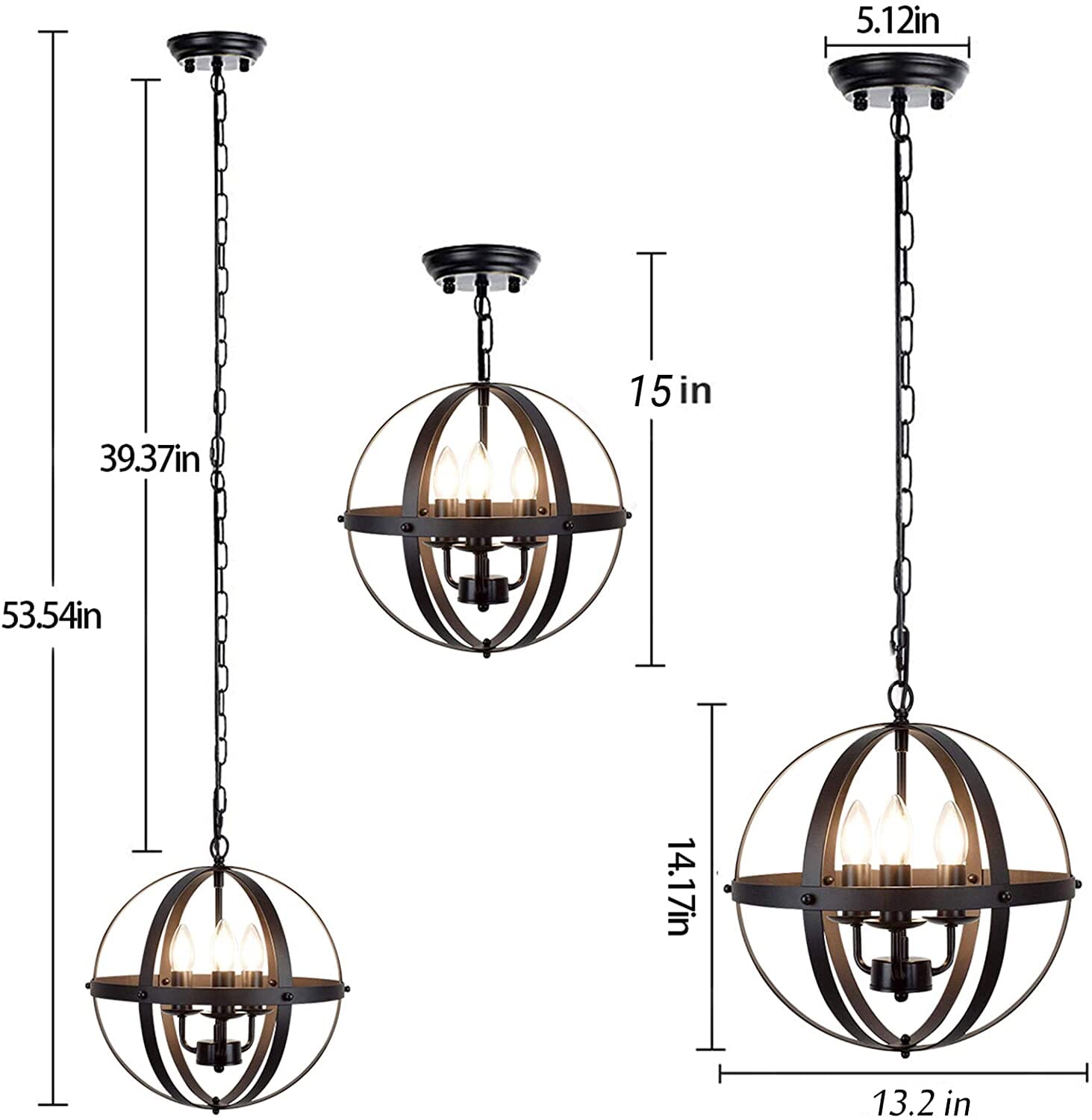 Bishop Retro Chandelier | elesira