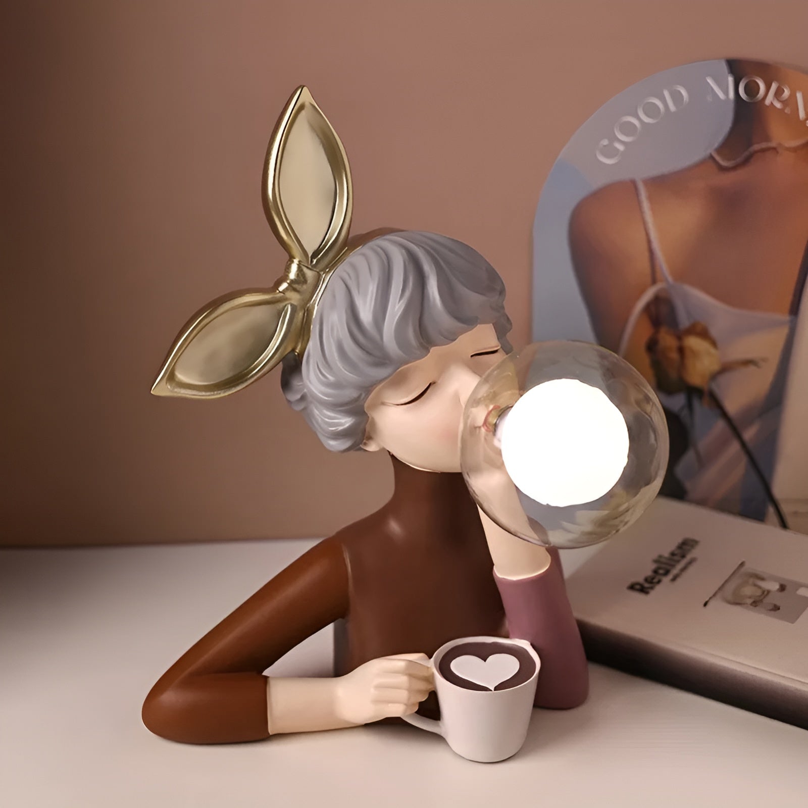Επιτραπέζιο φωτιστικό BubbleFairies – Γοητευτικό κουαρτέτο αγαλματιδίων κοριτσιών κινουμένων σχεδίων | elesira