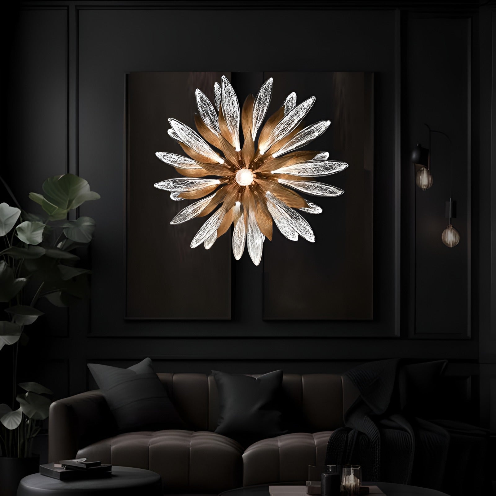 Sunflower Glass Chandelier | elesira