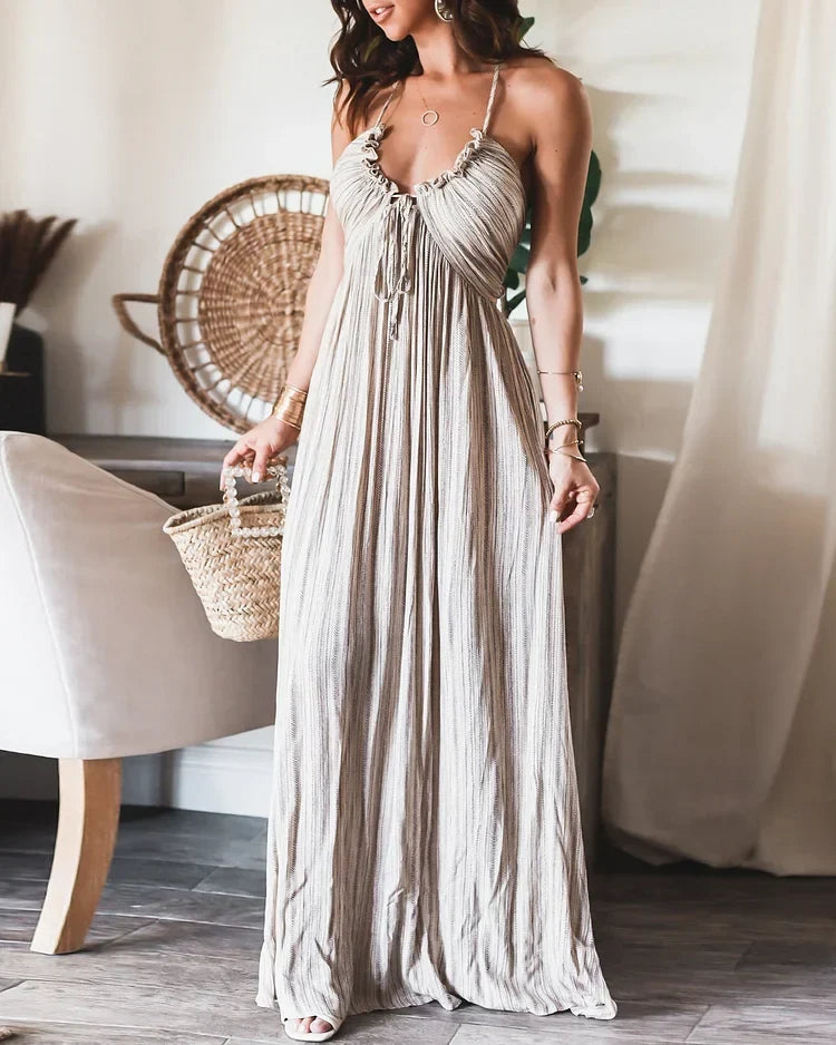 Robe plissée sans manches de Judith | elesira