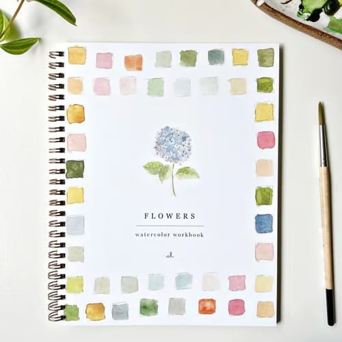 Cahier d’aquarelle pour débutants - Guide artistique étape par étape | elesira