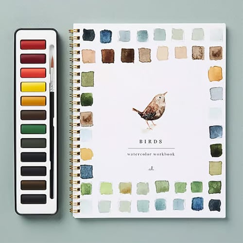 Cahier d’aquarelle pour débutants - Guide artistique étape par étape | elesira