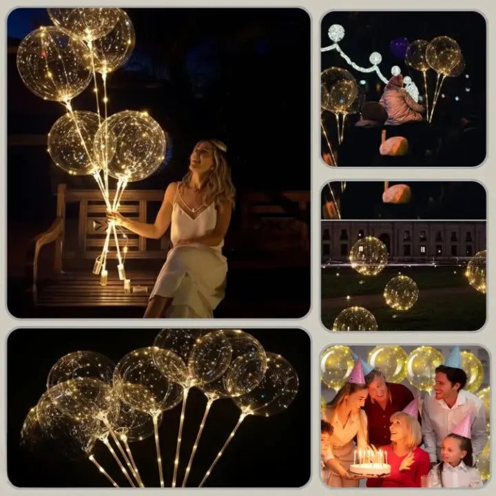 Warm White LED Balloon Lights | elesira