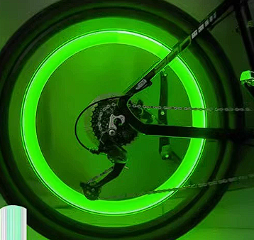 Wodoodporna lampka na nakrętkę wentyla z oświetleniem koła LED | elesira
