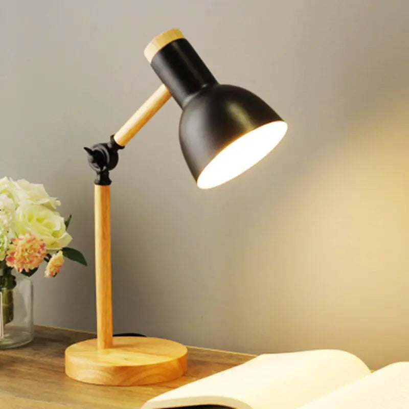 Houten decoratieve led-tafellamp | elesira