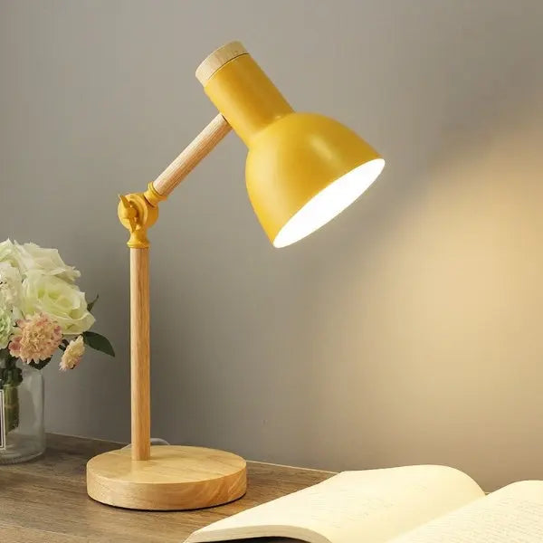 Houten decoratieve led-tafellamp | elesira