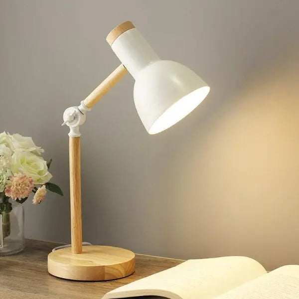 Houten decoratieve led-tafellamp | elesira