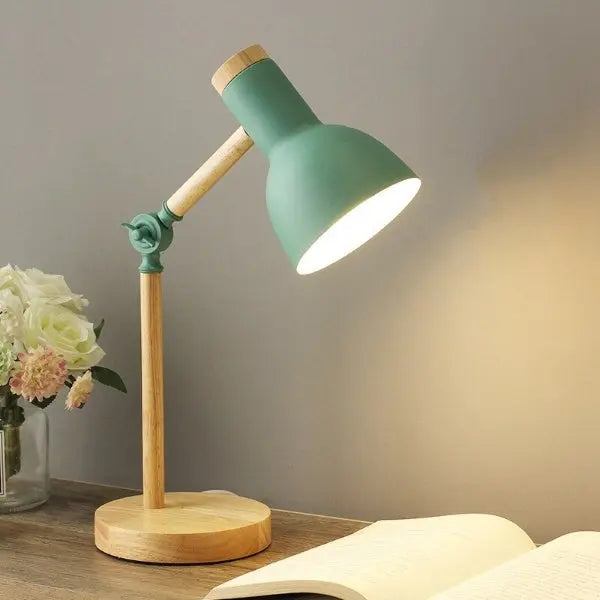 Houten decoratieve led-tafellamp | elesira