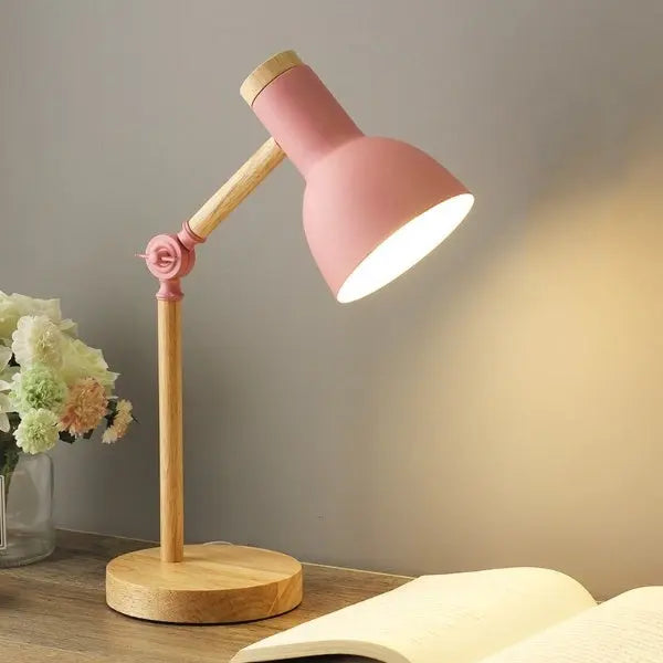 Houten decoratieve led-tafellamp | elesira