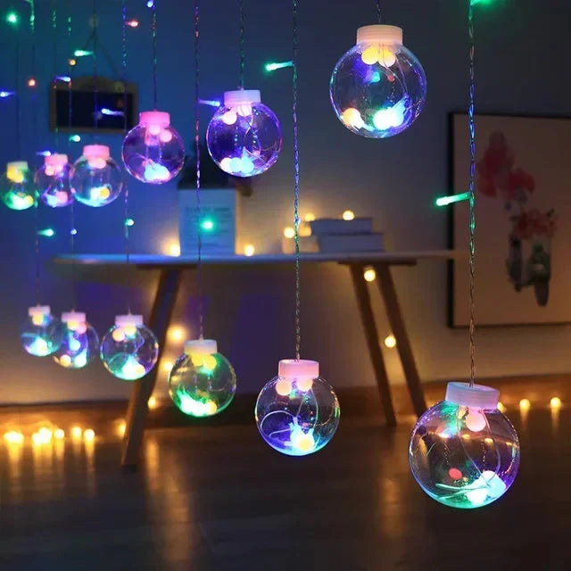Ghirlanda luminosa da esterno impermeabile con lampadine LED solari | elesira