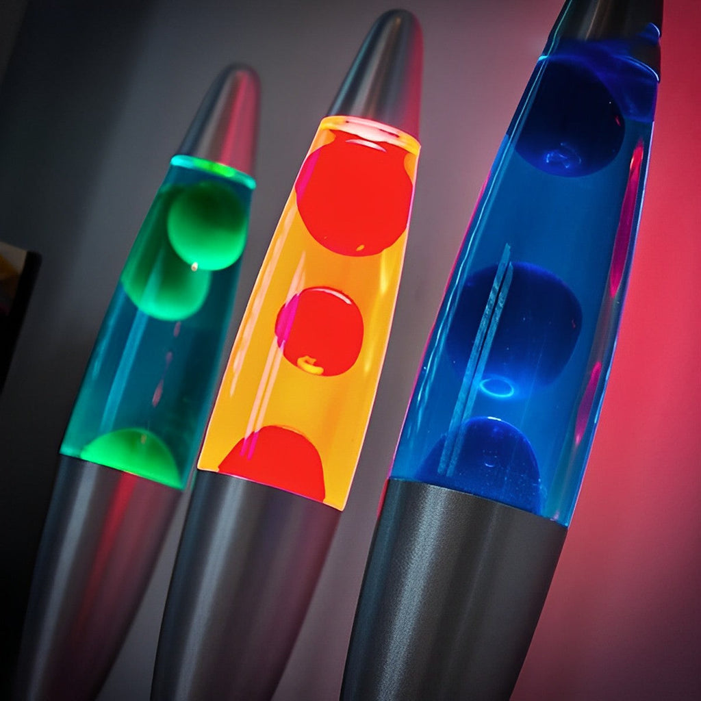 Lampă de lavă pentru iluminare ambientală în spații confortabile, cu ceară în mișcare și culori vibrante – Elesira