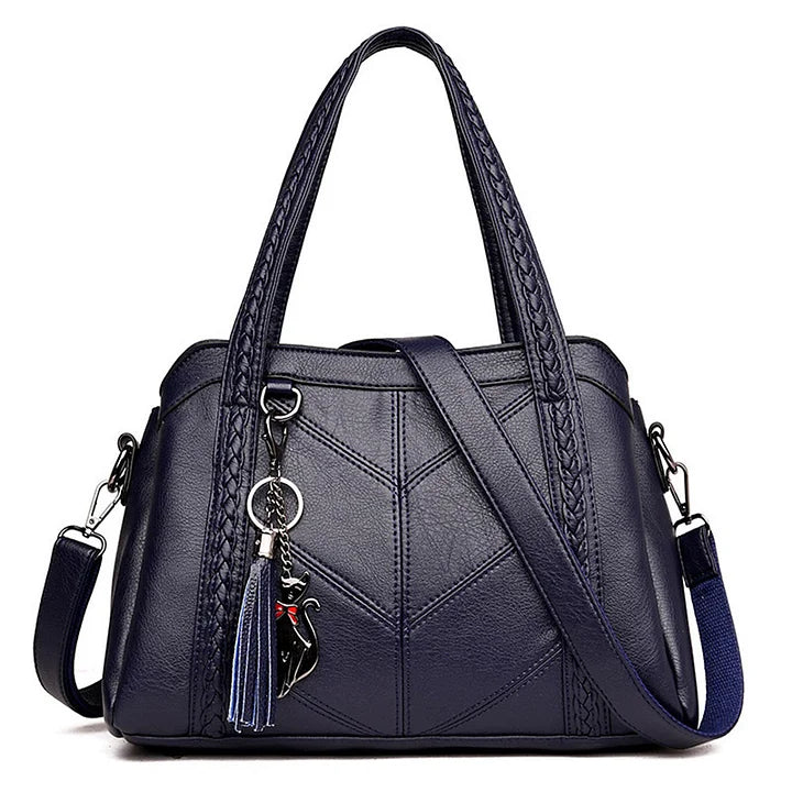 Spacious and Organized Women's Leather Tote Bag | elesira