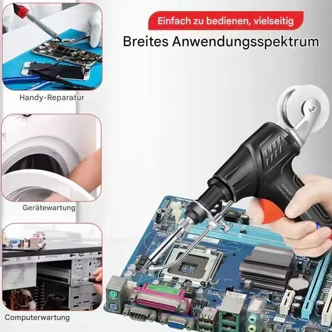 Soldering Gun with One-Hand Operation - Accurate Dispensing - For Metal & Electronics | elesira