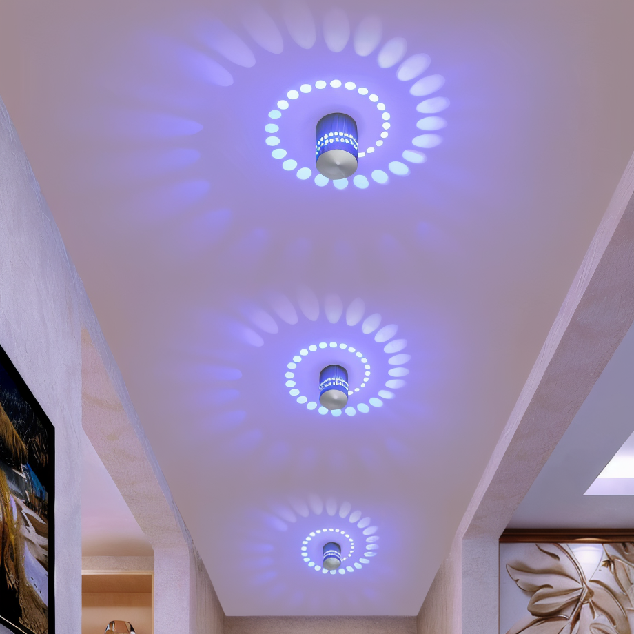 VividSpire-ledwandlamp met kleurverandering – moderne binnenverlichting | elesira
