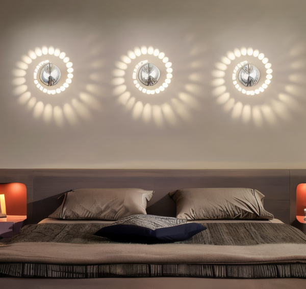 VividSpire-ledwandlamp met kleurverandering – moderne binnenverlichting | elesira