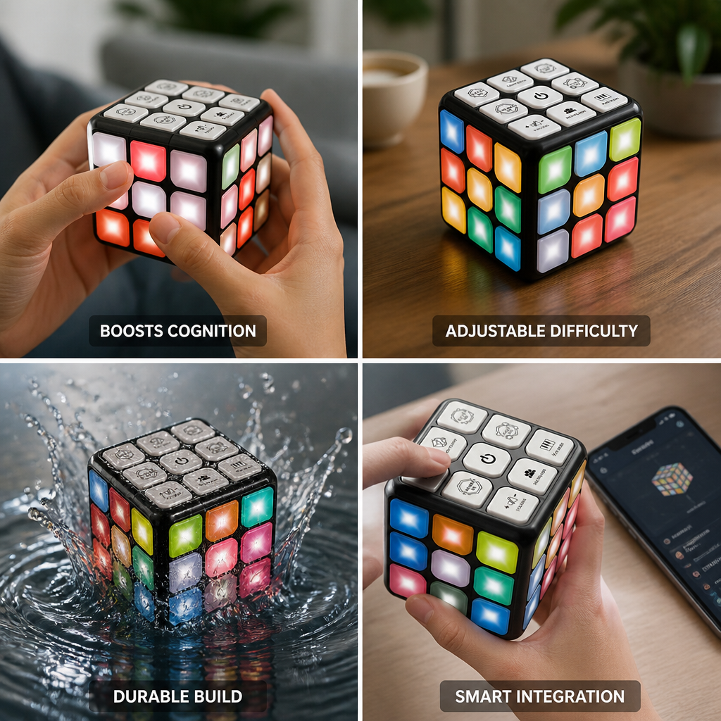 Cubo de rompecabezas inteligente (dificultad ajustable) | elesira