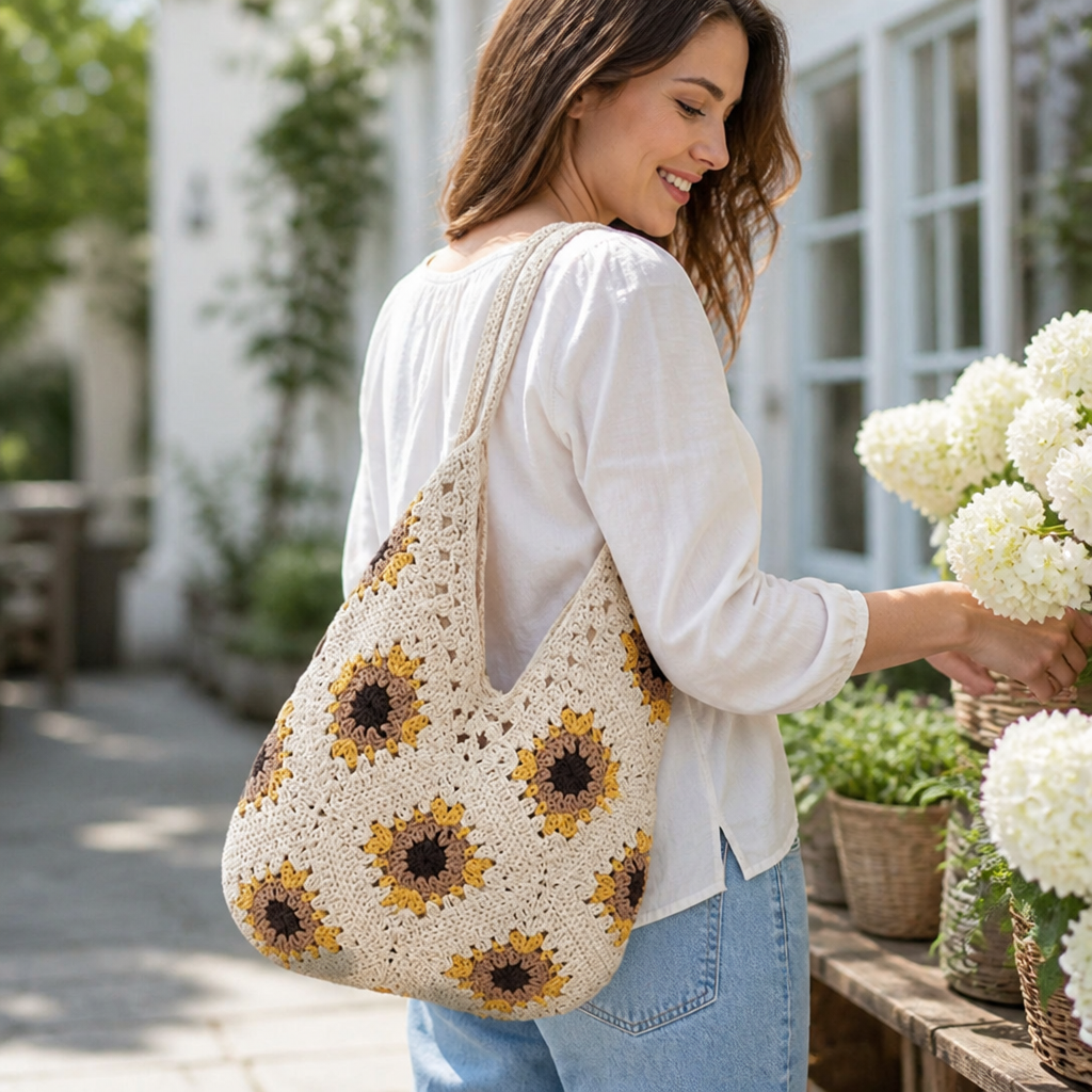 Spacious Handcrafted Eco-Friendly Hobo Bag | elesira
