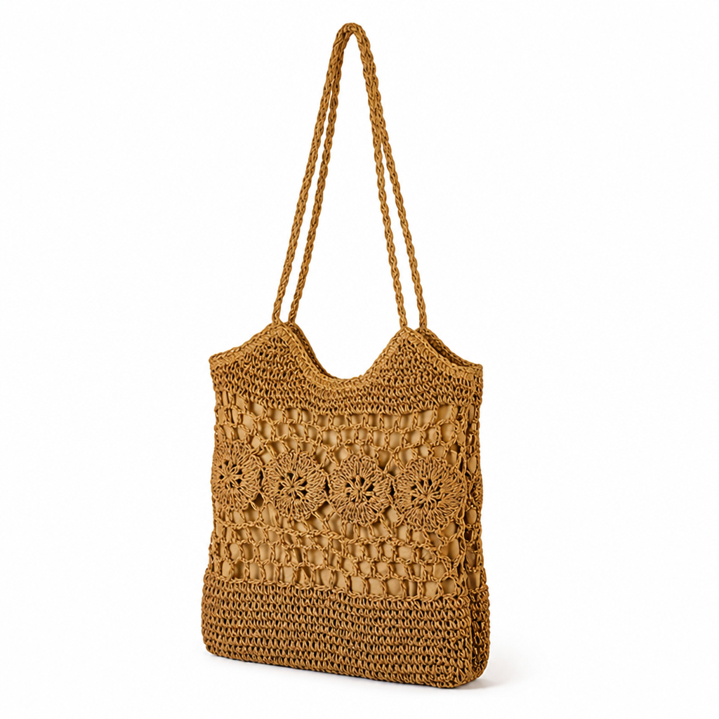 Spacious Handcrafted Macrame Tote Bag | elesira