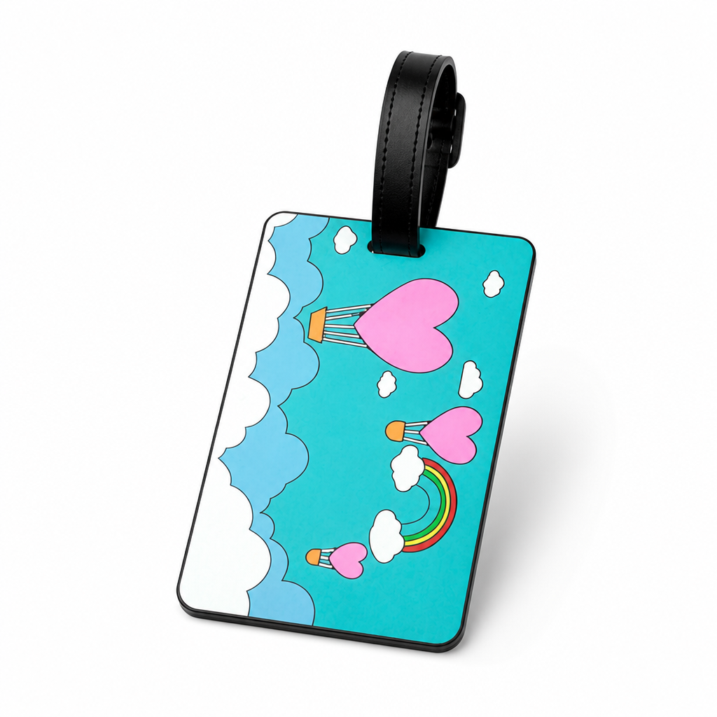Vibrant Durable Luggage Tag (Secure Strap & Transparent ID Window) | elesira