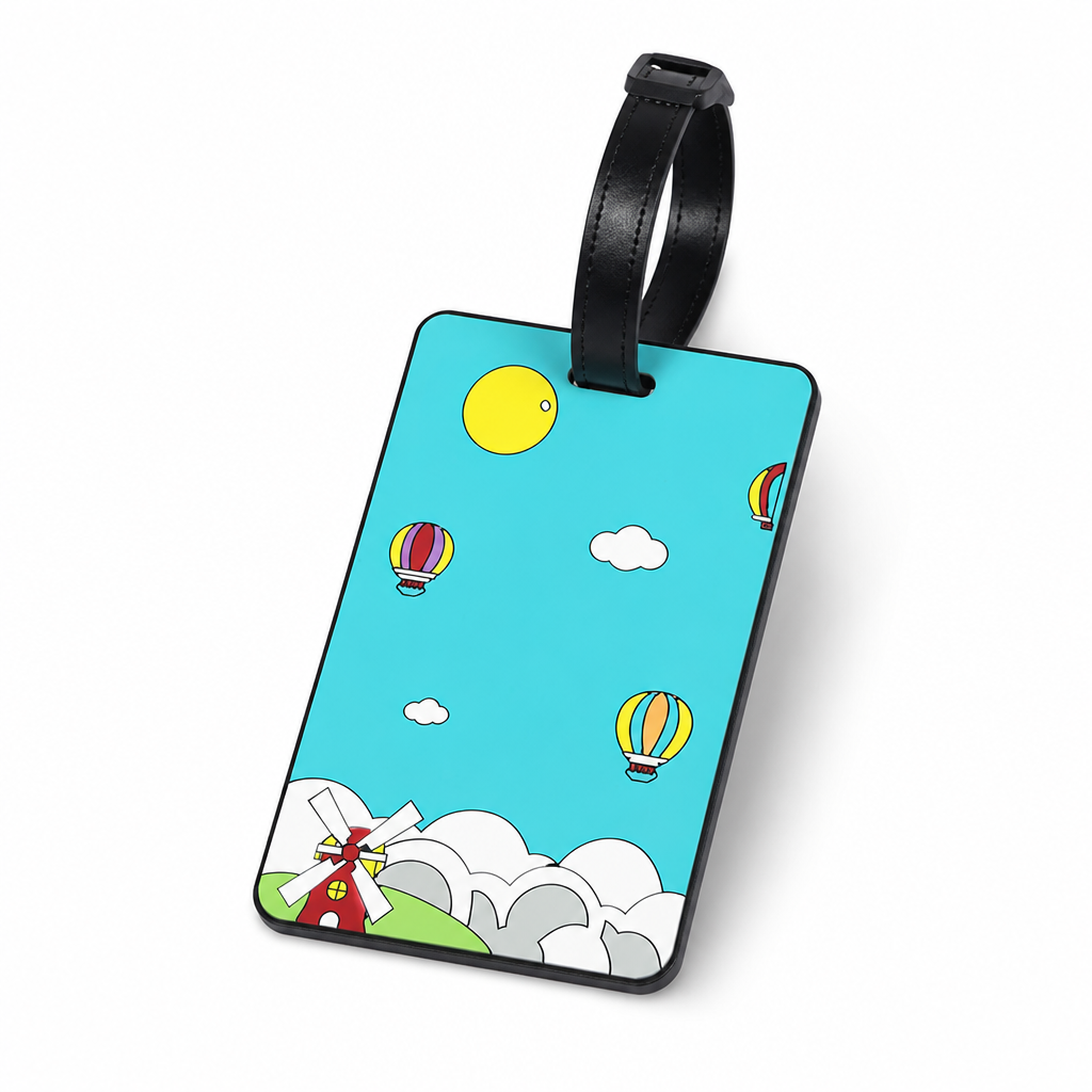 Vibrant Durable Luggage Tag (Secure Strap & Transparent ID Window) | elesira