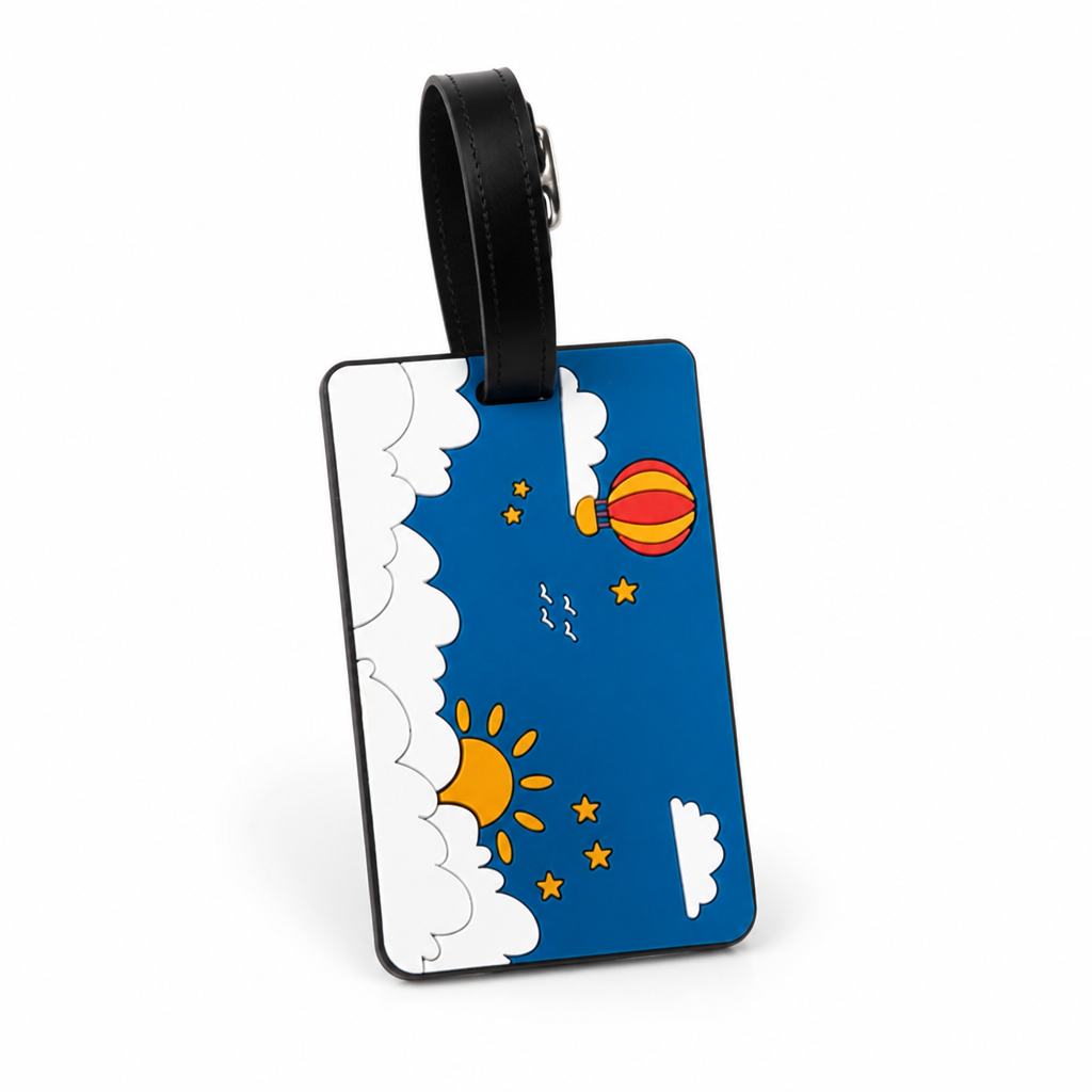 Vibrant Durable Luggage Tag (Secure Strap & Transparent ID Window) | elesira