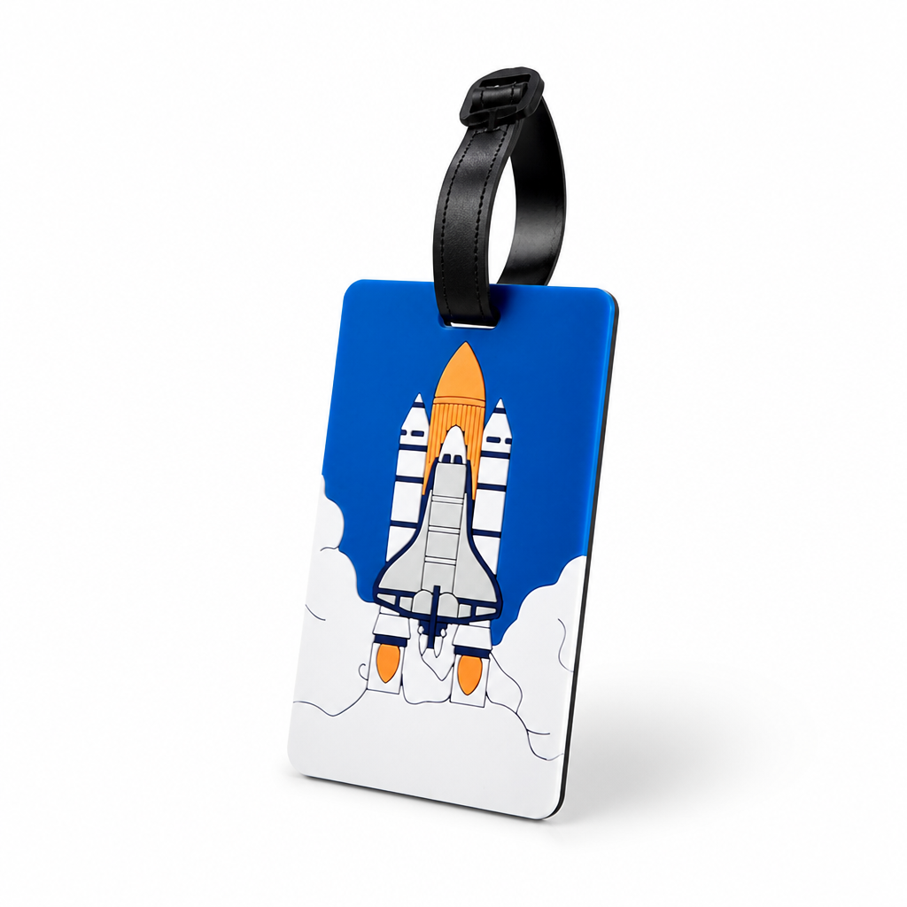 Vibrant Durable Luggage Tag (Secure Strap & Transparent ID Window) | elesira