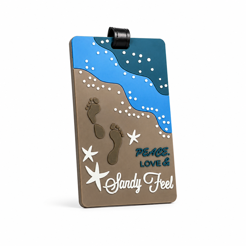 Vibrant Durable Luggage Tag (Secure Strap & Transparent ID Window) | elesira