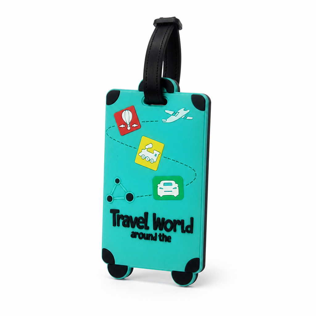 Vibrant Print Clear ID Window Luggage Tag | elesira