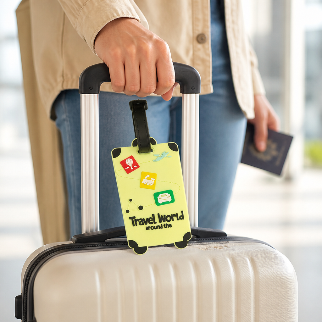 Vibrant Print Clear ID Window Luggage Tag | elesira