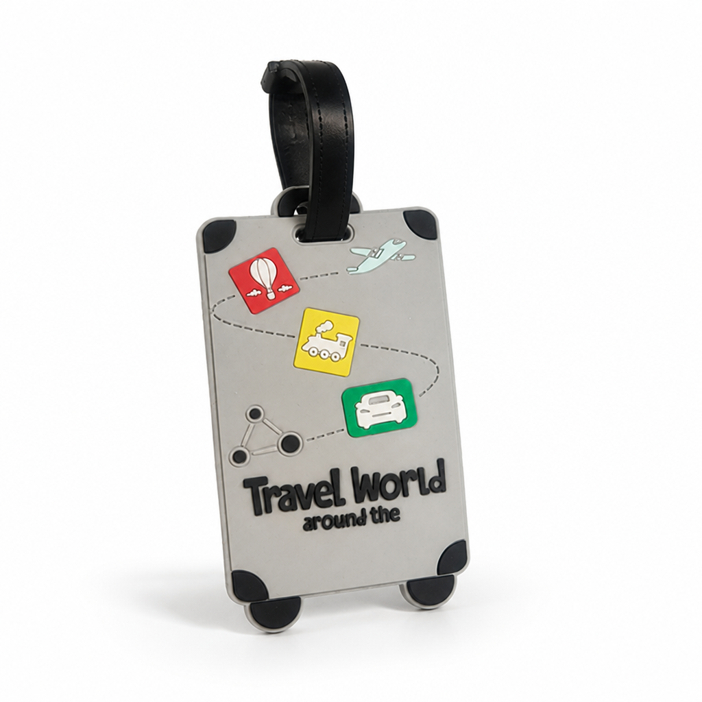 Vibrant Print Clear ID Window Luggage Tag | elesira