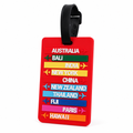 Étiquette de bagage colorée en silicone imperméable (sangle réglable) | elesira