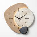 Horloge murale à cadran lunaire en quartz, rétroéclairée et silencieuse, avec dos chaud (alimentée par USB) | elesira