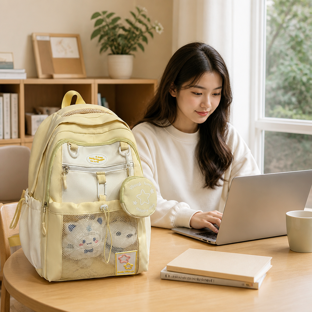 Water-Resistant Multi-Compartment School Backpack (Laptop Sleeve) | elesira
