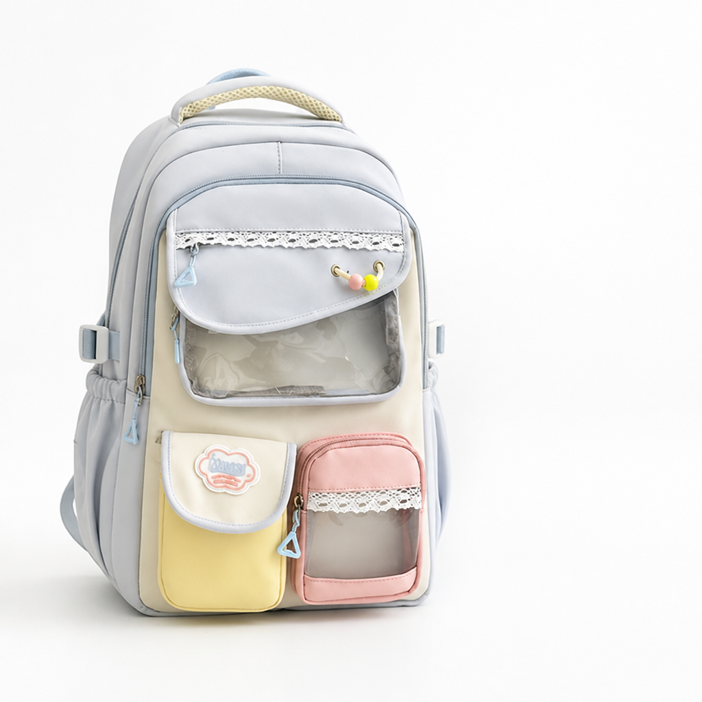 Water-Resistant Multi-Pocket School Backpack | elesira