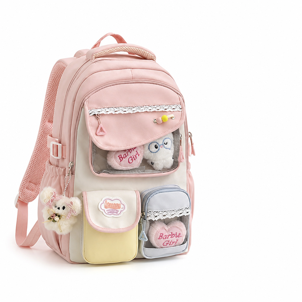 Vízlepergető, többzsebes iskolai hátizsák | elesira
