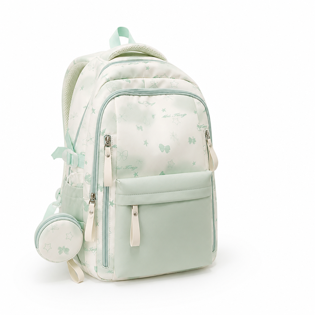 Water-Resistant Multi-Pocket School Backpack (Padded Straps) | elesira