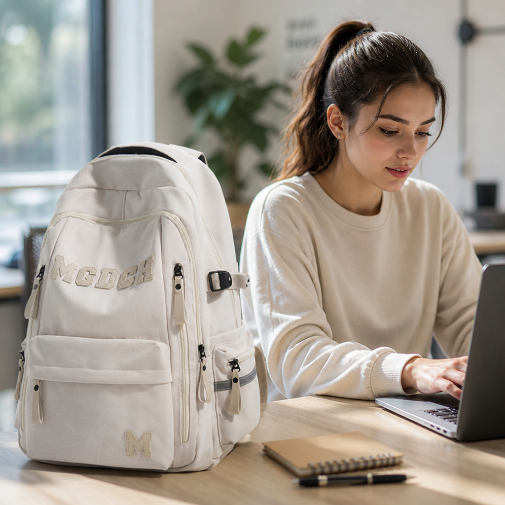 Waterafstotende gewatteerde laptoprugzak (meerdere vakken) | elesira