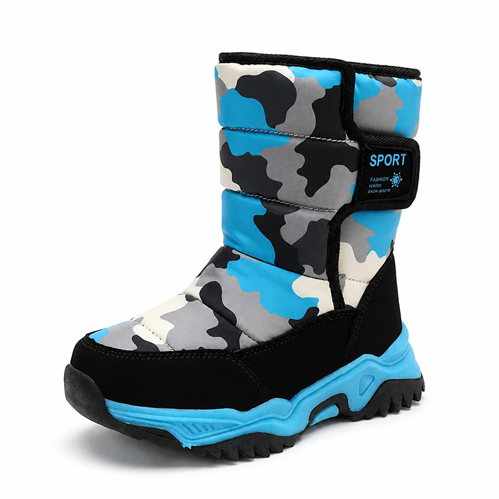 Waterproof Plush-Lined Non-Slip Snow Boots (Kids) | elesira