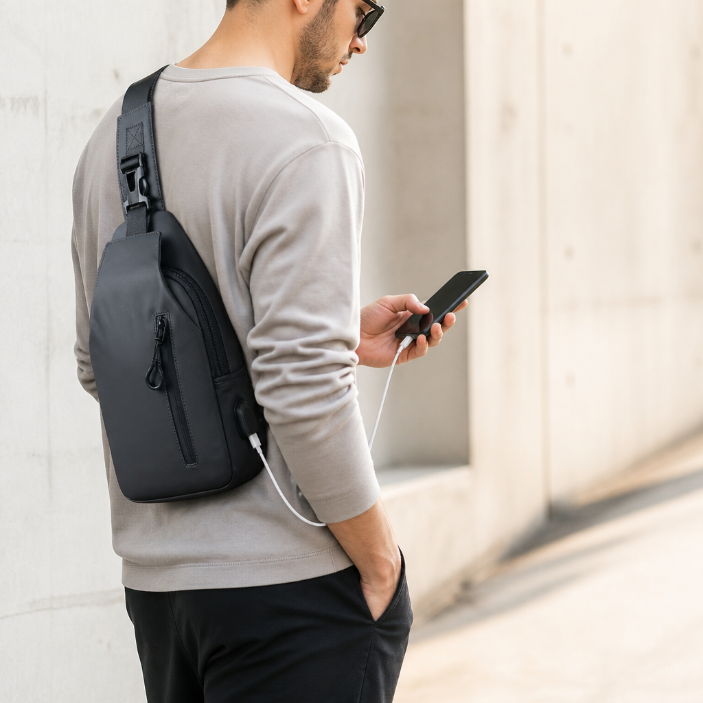 Waterproof USB-Charging Multi-Compartment Explorer Bag | elesira