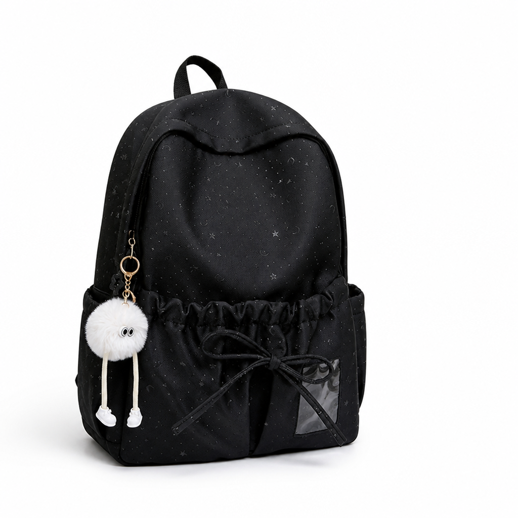 Wear-Resistant Drawstring School Backpack (Multiple Pockets) | elesira
