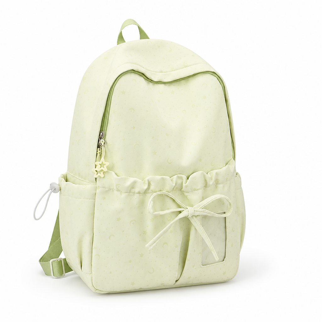 Wear-Resistant Drawstring School Backpack (Multiple Pockets) | elesira
