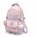 Zaino scolastico resistente all'usura con più scomparti (spallacci imbottiti) | elesira