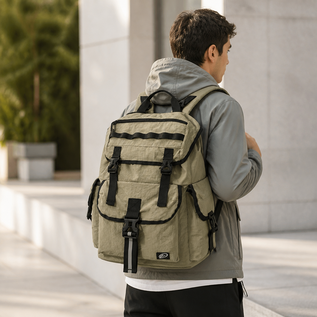 Wetterbeständiger Rucksack mit mehreren Taschen (gepolsterte Träger) | elesira